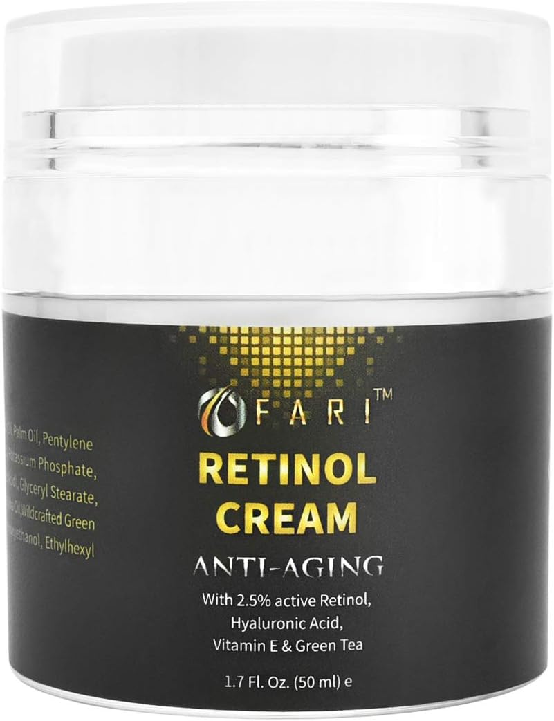Retinol Anti-Aging Moisturizer Cream for Face, Neck, Wrinkles, Acne and Eye Area , 1.7 FL oz