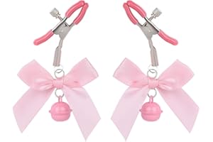 GLMOCM Stainless Steel Body Ring with Bell Clamps and Non Piercing Chain for Women - Faux Body Jewelry