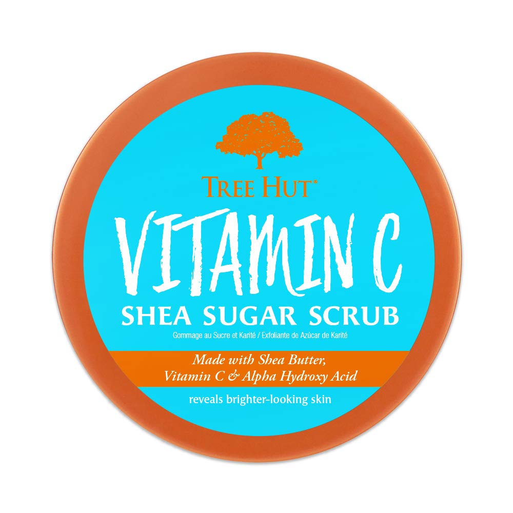 Tree Hut Shea Sugar Scrub Vitamin C, 18oz, Ultra Hydrating & Exfoliating Scrub for Nourishing Essential Body Care : Beauty