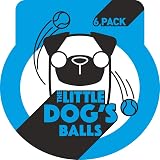 The Dog's Balls Dog Tennis Balls Blue Small 6-Pack Non Abrasive Felt Floats view 9