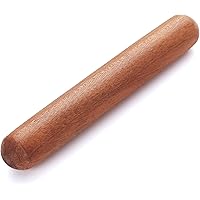 Kyraton Rolling Pin for Baking, Wood Dough French Pizza Dough Roller, Dumpling Pin for Pie Cookie (7.9-Inch)