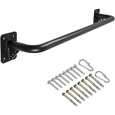 Purife Wall Mounted Doorway Pull Up Bar, Heavy Duty Strength Training Pull-Up Bars for Doorframe, Support Beam or Joist Mount Thick Metal Sturdy Construction Support 500 lbs