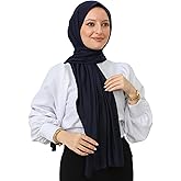 Prien Hijab for Women Viscose Scarf Lightweight Muslim Hijabs Long Shawl Islamic Scarves Turkey Silk Headscarf for Womens