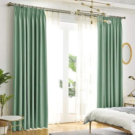 Gwfva Blackout Curtains The Room Is Darkened By Pencil Creases