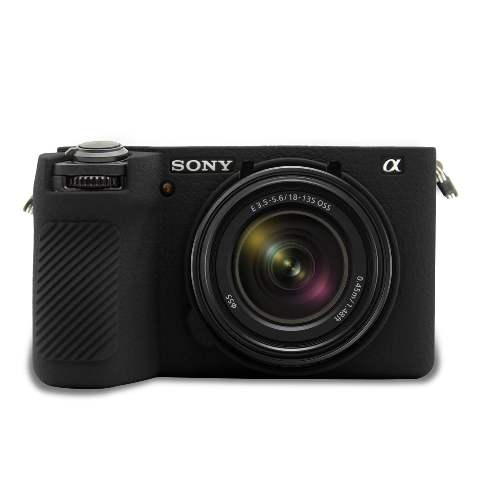 Photo 1 of Easy Hood Camera Case for Sony Alpha 6700, Soft Silicone Protective Cover a6700 DSLR Camera Anti-Scratch Slim Fit Body Skin Protector Housing Sleeve for Sony A6700 Mirrorless Camera Black