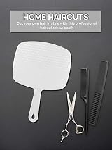 OMIRO Hand Mirror Handheld with Handle Union Jack White view 6