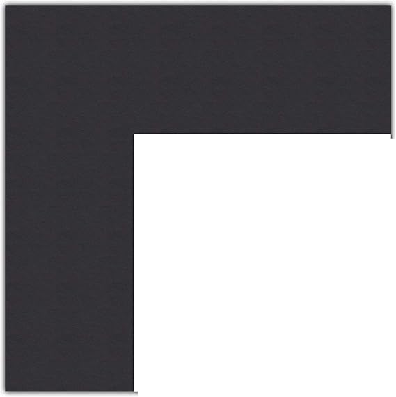 17x22 Smooth Black / Black Custom Mat for Picture Frame with 13x18 opening size (Mat