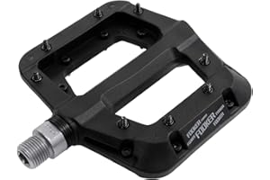 FOOKER MTB Pedals Mountain Bike Pedals 3 Bearing Non-Slip Lightweight Nylon Fiber Bicycle Platform Pedals for BMX MTB 9/16"