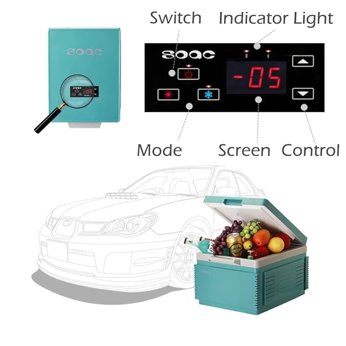 Amazon.es: soac coche enfriador calentador 12 litros Mini nevera ...