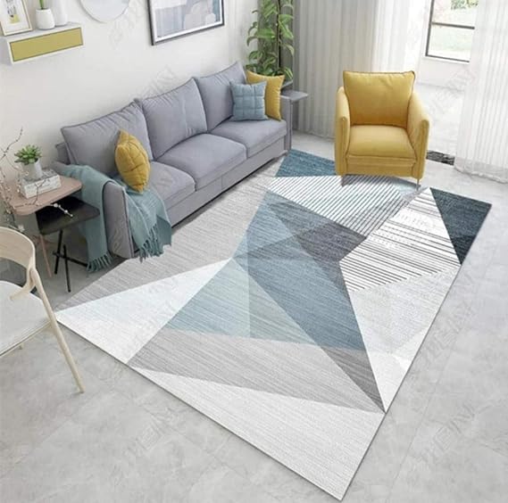 Dengjiam rutschfeste Badematte gestreifter waschbarer Teppich