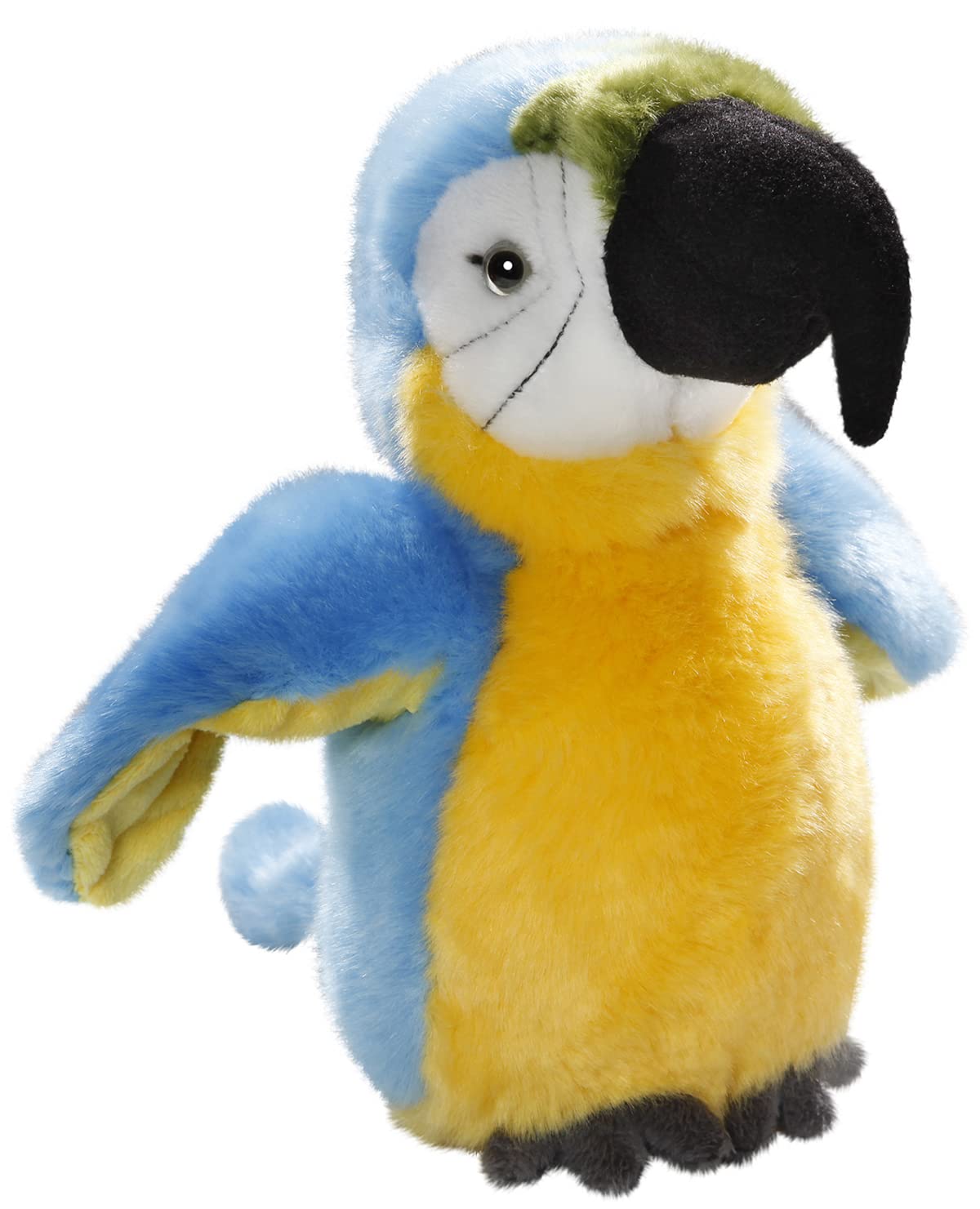 Carl Dick Parrot bird blue Macau 7.5 inches, 20cm, Plush Toy, Soft Toy 3451001