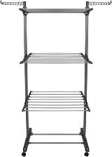 BARGAIN FACTORY 4-Tier Airer Clothes Drying Rack Large Adjustable Grey view 2