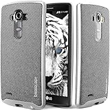 LG G4 Case, Caseology [Envoy Series] Classic Rich Texture Leather [Mesh Silver] [Luxury Slim] for G4