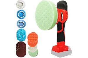 Alrigon Cordless 6 Inch Random Orbital Buffer Polisher, Compatible with Milwaukee M18 Battery, 8-Speed Control, Brushless Motor, Car Polishing and Waxing (Tool Only, NO Battery )