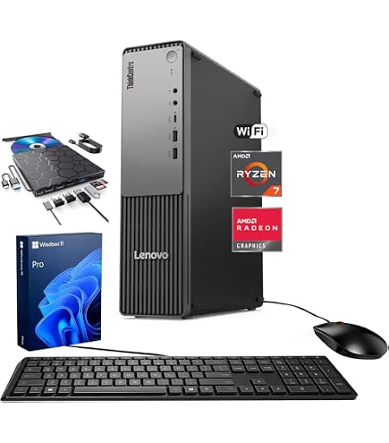 Lenovo ThinkCentre Win11 デスクトップ 23.8'モニタ Amazon.com: Lenovo ThinkCentre Neo 55s SFF Business AI Desktop