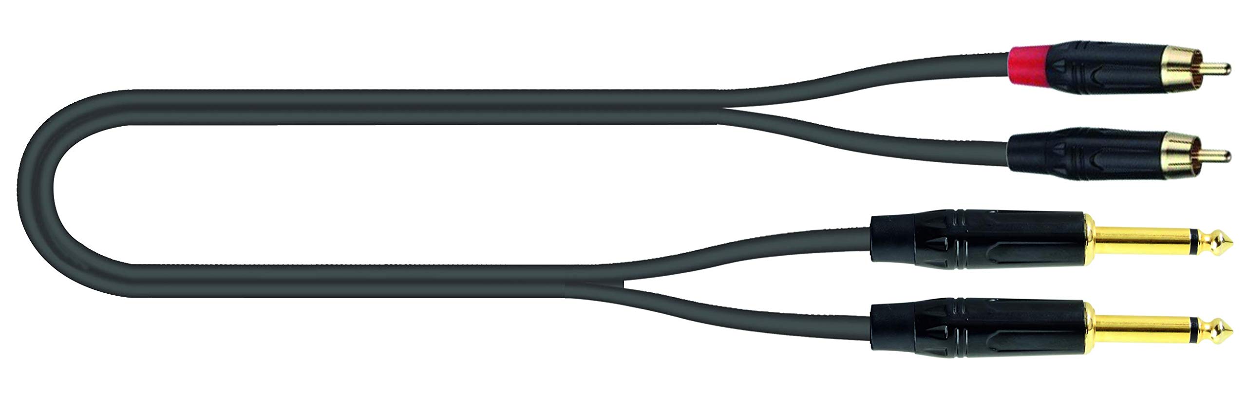 QUIK LOK - JUST/2RCA2J-2-2 RCA MALE/2 MONO JACK