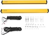 Socobeta DC 24V NPN-NC Safety Light Curtain Sensor BEM1040-30NB 10 Beam view 6