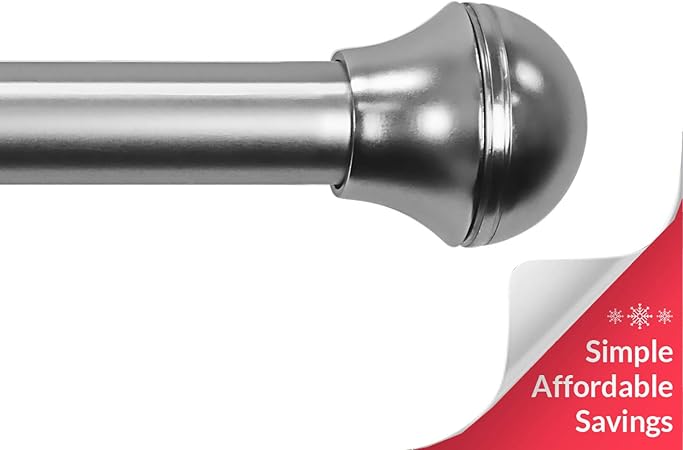 Amazon Com Chicology Curtain Rod Modern Industrial Design Half