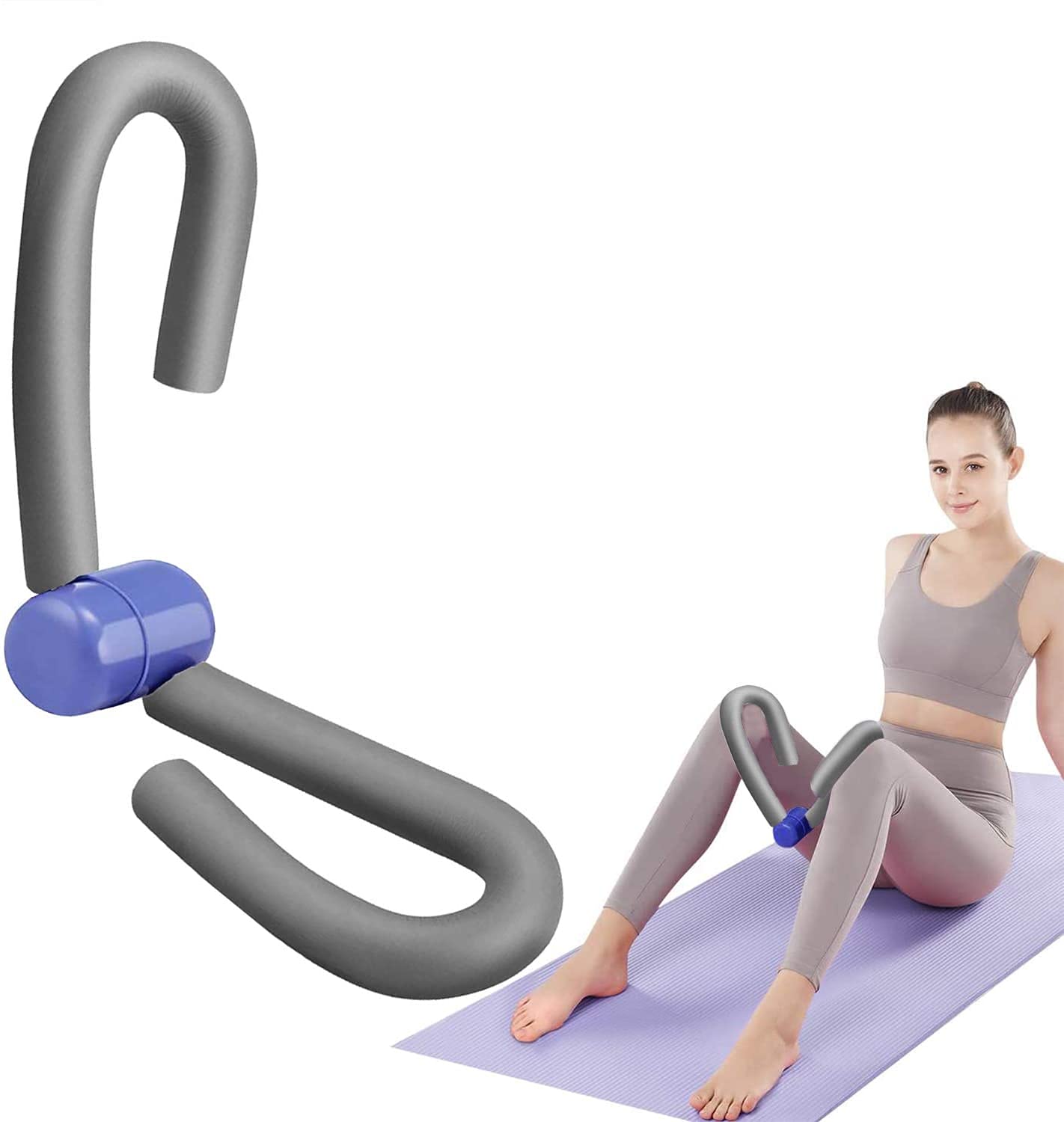 YANKUIRUI Strength Thigh Gap Trainer Thigh Trimmer Exercise Equipment Multifunctional Exerciser Arm Trainer Body Shaper(Gray)