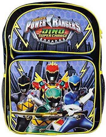 Saban Power Rangers Dino Supercharge 16 Black Backpack for Boys by Saban