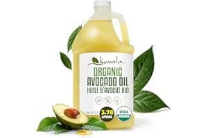 Kevala Organic Avocado Oil - Cold Pressed Cooking Oil, Multipurpose with High Smoke Point for Cooking, Baking, Roasting, Saut