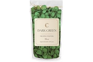 KIDU Merckens Chocolate Melting Wafers Bulk Bag Perfect For Dipping, Deserts, Baking And More (1 Pound, Dark Green)