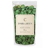 KIDU Dark Green Chocolate Melting Wafers 16 Ounces