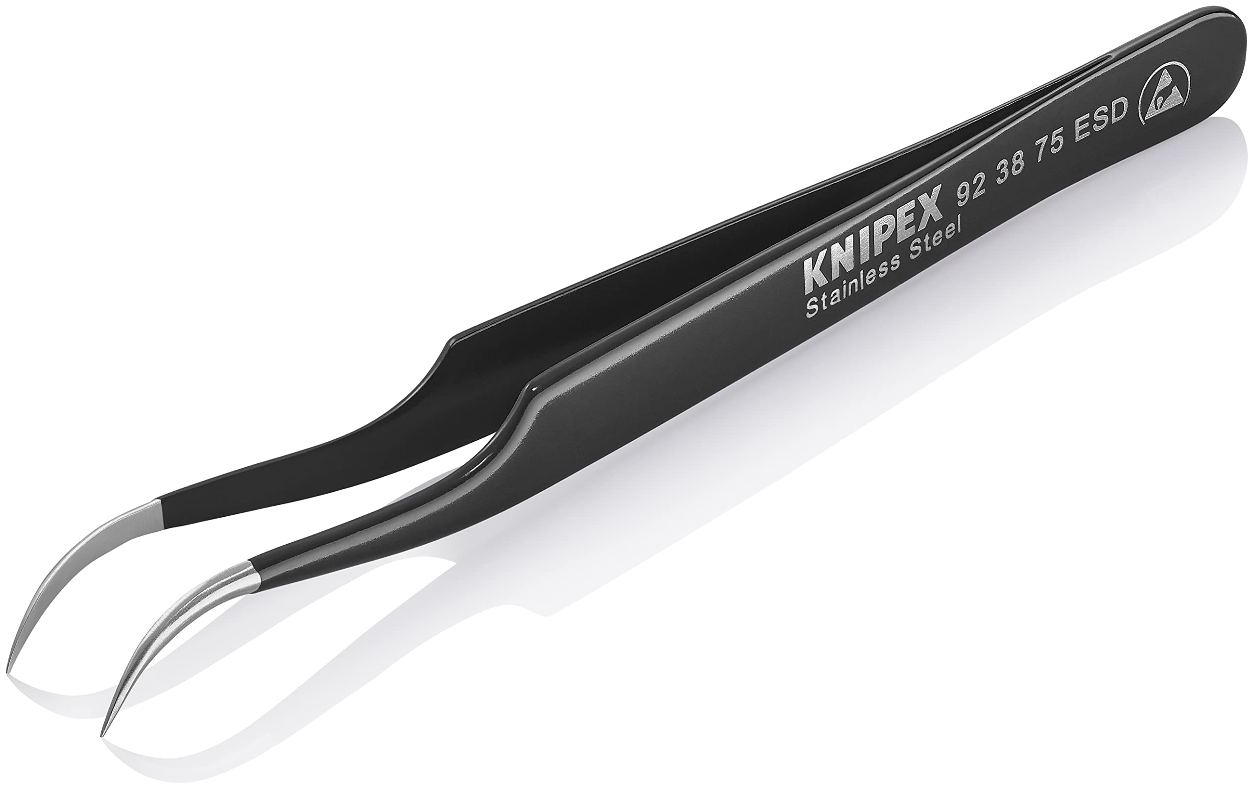 KNIPEX - 92 38 75 ESD Tools - Precision Tweezers, ESD (923875ESD)