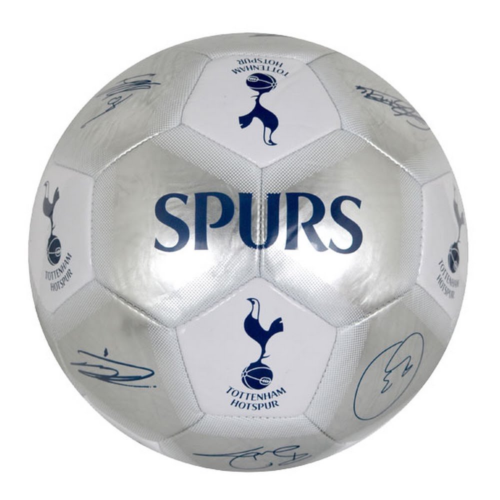 Club Licensed Tottenham Silver Signature Football - 05
