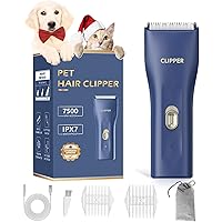 Professional Cat Clippers for Matted Fur, Cordless Dog Clippers for Thick Hair, Rechargeable Pet Dog Grooming Clippers Trimme