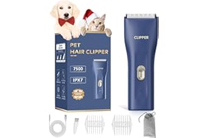 Professional Pet Clippers for Matted Fur, Cordless Cat Clippers for Thick Hair, Rechargeable PetDog Grooming Clippers Trimmer
