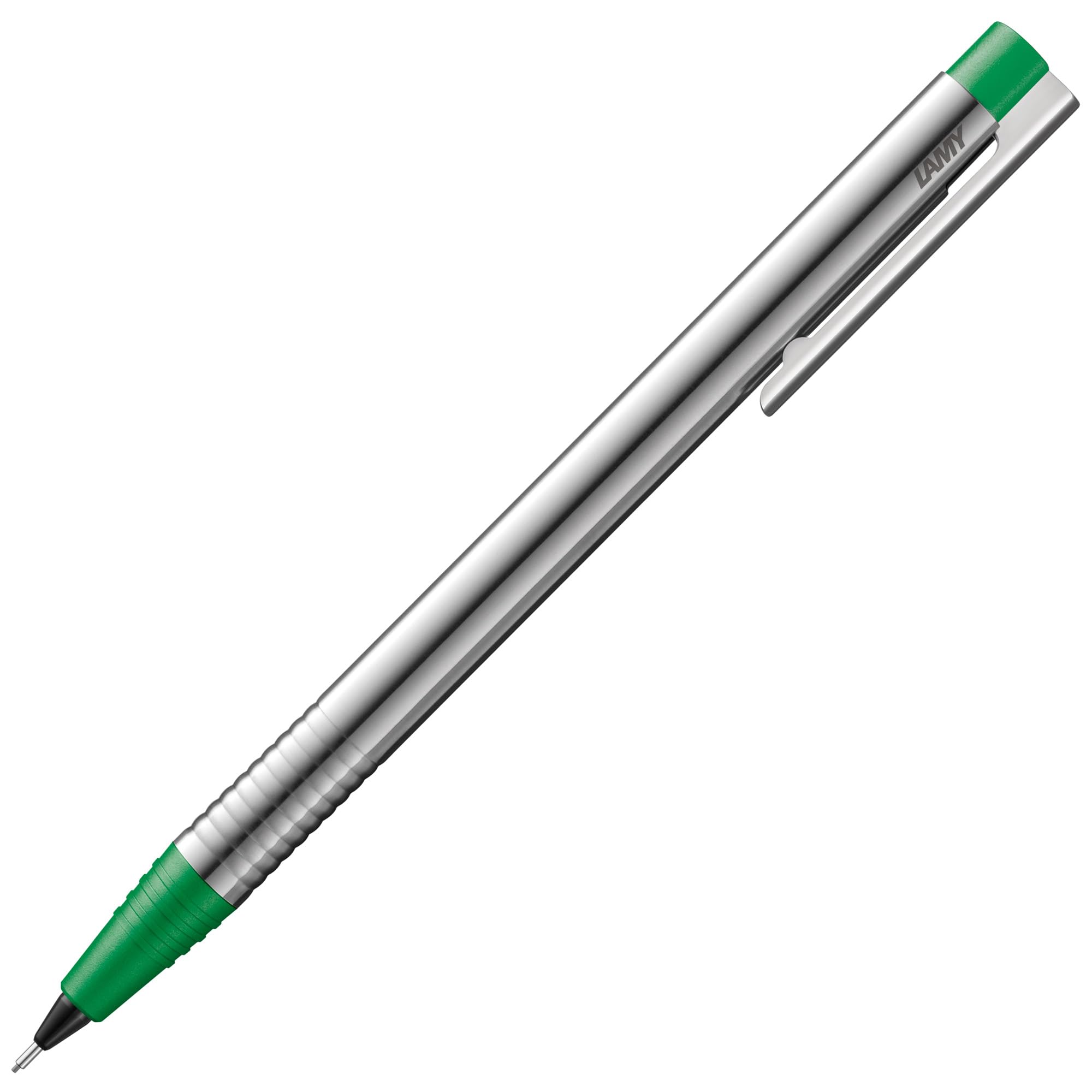 LAMY logo matt green - timeless Mechanical Pencil with high functionality & case made of robust stainless steel - including LAMY M 40 fine-line refill 0.7 mm