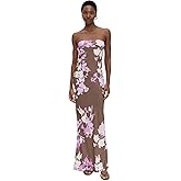 ROCOCO SAND Women's Strapless Maxi Dress
