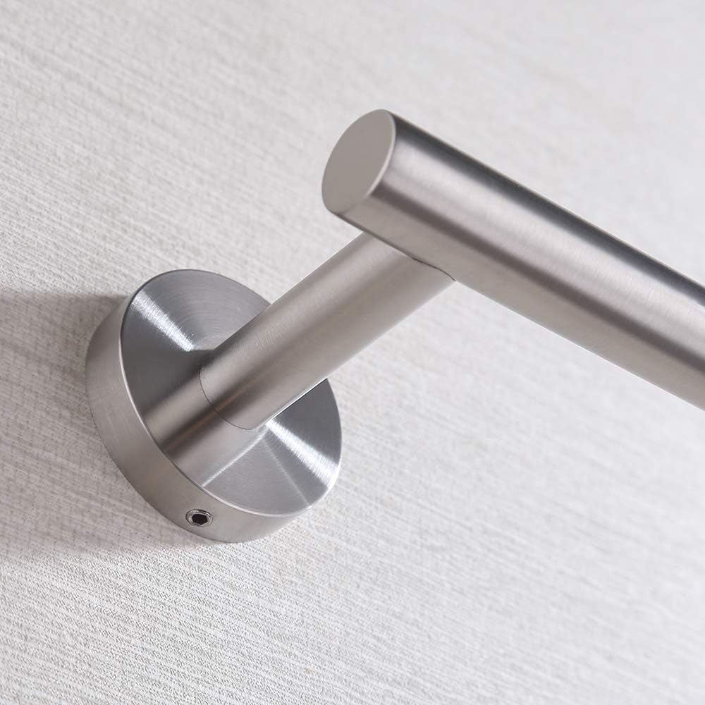 KES 23.6 Inches Towel Bar for Bathroom Kitchen Hand Towel Holder Dish Cloths Hanger SUS304 Stainless Steel RUSTPROOF Wall Mount No Drill Brushed Steel, A2000S60DG-2 - - 