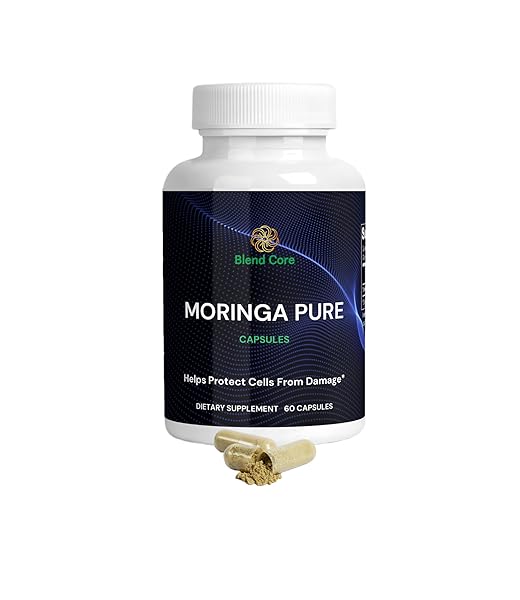 BLEND CORE MORINGA ANTIOXIDANT CAPSULES – NATURAL MORINGA OLEIFERA – 800 MG ENERGY, METABOLISM, & IMMUNE SUPPORT.