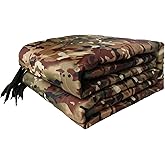 GRVCN Military Blanket - Camping Sleeping Bag with Zipper, Poncho Liner Thermal Insulated Blanket, Lightweight Portable Outdoor Hiking Survival Compression Carry Bag