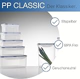 LocknLock HPL932D Round Storage Container 700ml Clear Blue view 6