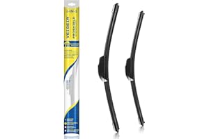 VEIGEIR 26"+19" Windshield Wiper Blades Compatible with Honda Accord 2017 2016 2015 2014 2013 2012 2011 2010 2009 2008,Toyota Prius 2015~2010 Front Wiper Blade 2 Pack