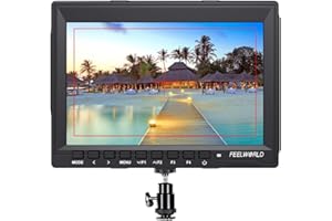 FEELWORLD FW759 Camera Monitor 7” HD 1280x800 Field Video LCD IPS Screen 1200:1 High Contrast Ratio for Steady Cam, DSLR Rig, Camcorder Kit, Handheld Stabilizer