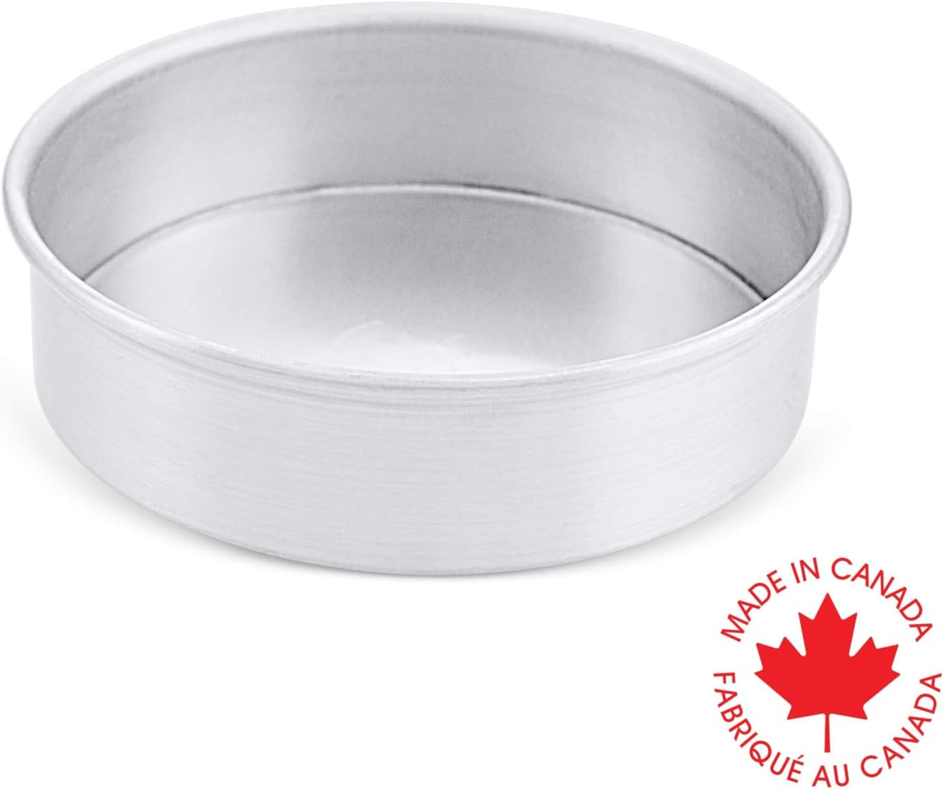 Crown 8 inch Cake Pan, 2" Deep, Heavy Duty, Easy Release, Pure Aluminum