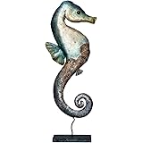 Amazon Com Capiz Shell Wall Art Metal Hanging Seafoam School Of