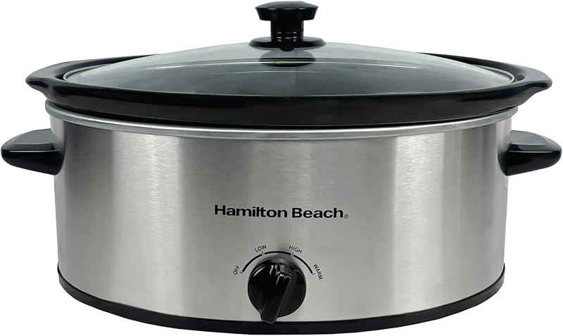 Hamilton Beach 6.5L Slow Cooker HBSC070S 240W Energy Efficient Removable