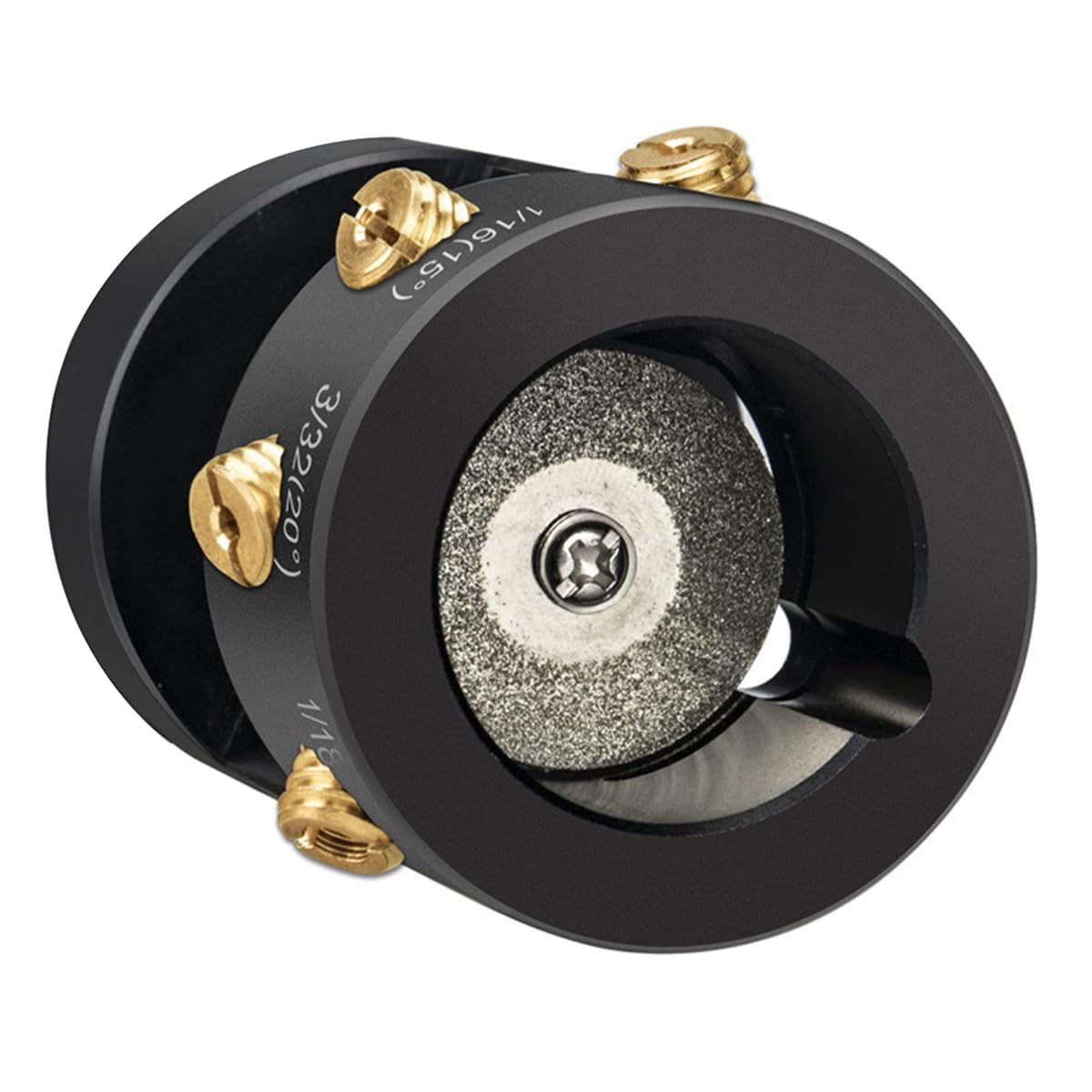 Ieron Tungsten Electrode Sharpener with 7 Angles, Electrode Grinding Head for TIG Welding, Fits Most Rotary Tools with 3/4-12 Thread, Precision Grinding Tool for Efficient Welding