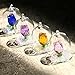 H&D Crystal Enchanted Rose Flower Figurine Dreams Ornament in a Glass Dome Gifts for her (Yellow)