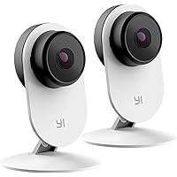YI 2pc Smart Home Camera 3, AI-Powered 1080p Security Camera System IP Cam with 24/7 Emergency Response, Human Detection, Sound Analystics, Night Vision, 2.4G Wi-Fi, App for Nanny Monitor
