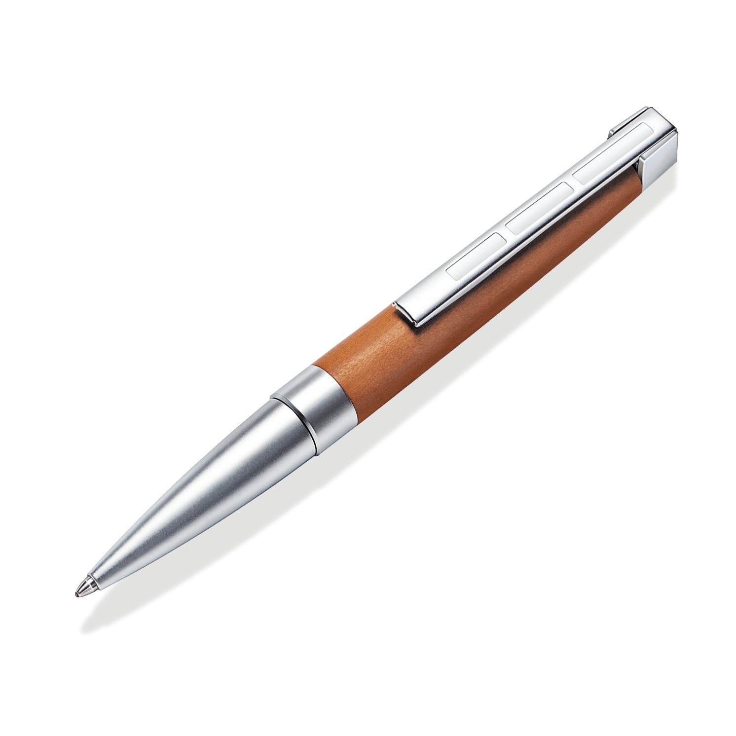 STAEDTLER Initium Lignum Ballpoint Pen, Wood, Plum, B, Black, 9PM321B-9