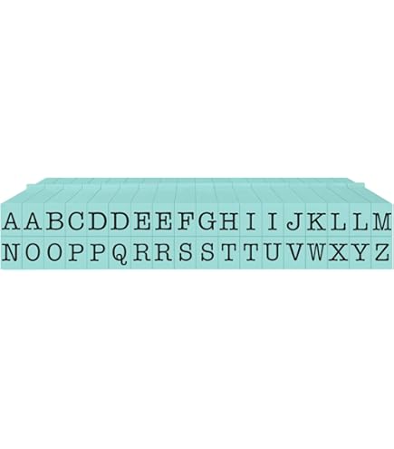 UNICRAFTALE 52 Unidades American Typewriter Pegz Green American