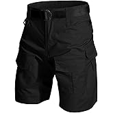 Mens Cargo Tactical Shorts Hiking BDU Wear Resistant Rip Stop Work Hiking Fishing Shorts for Men (No Belt)
