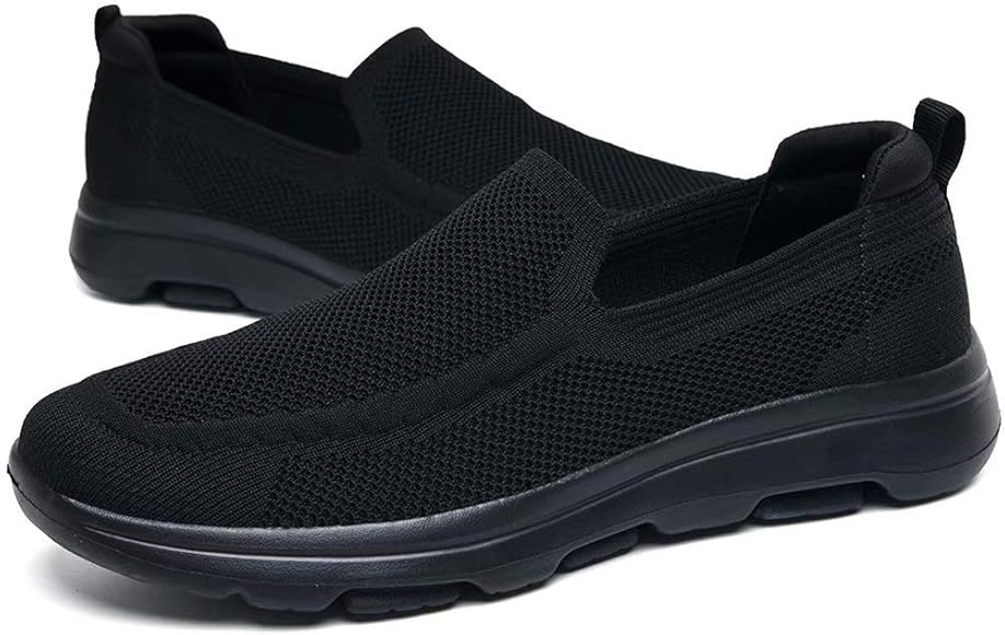 all black slip on sneaker