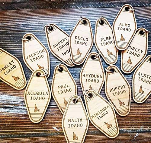 Amazon.com: Custom Engraved Your City and State Retro Wood ...